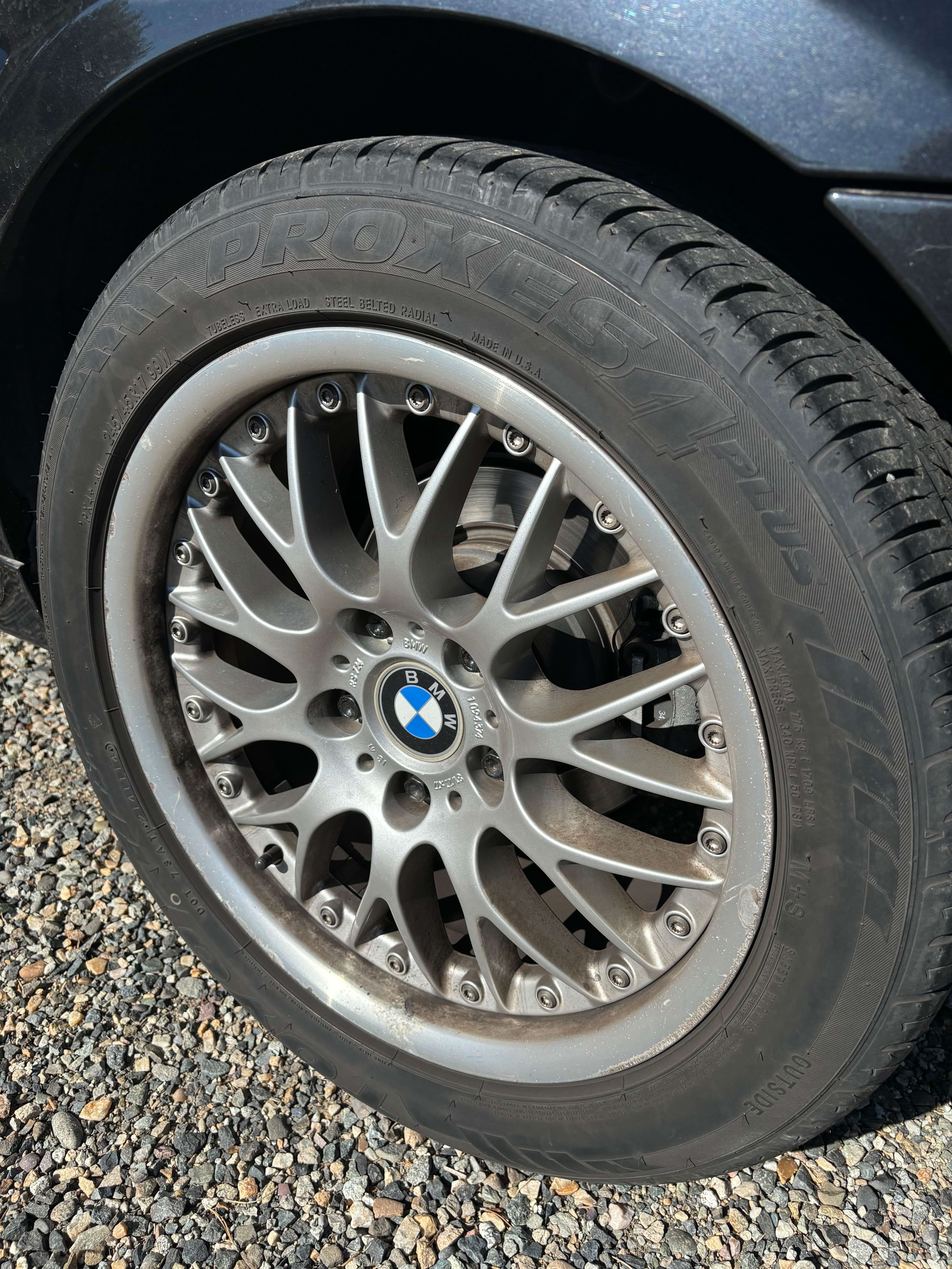 Tires before wash
